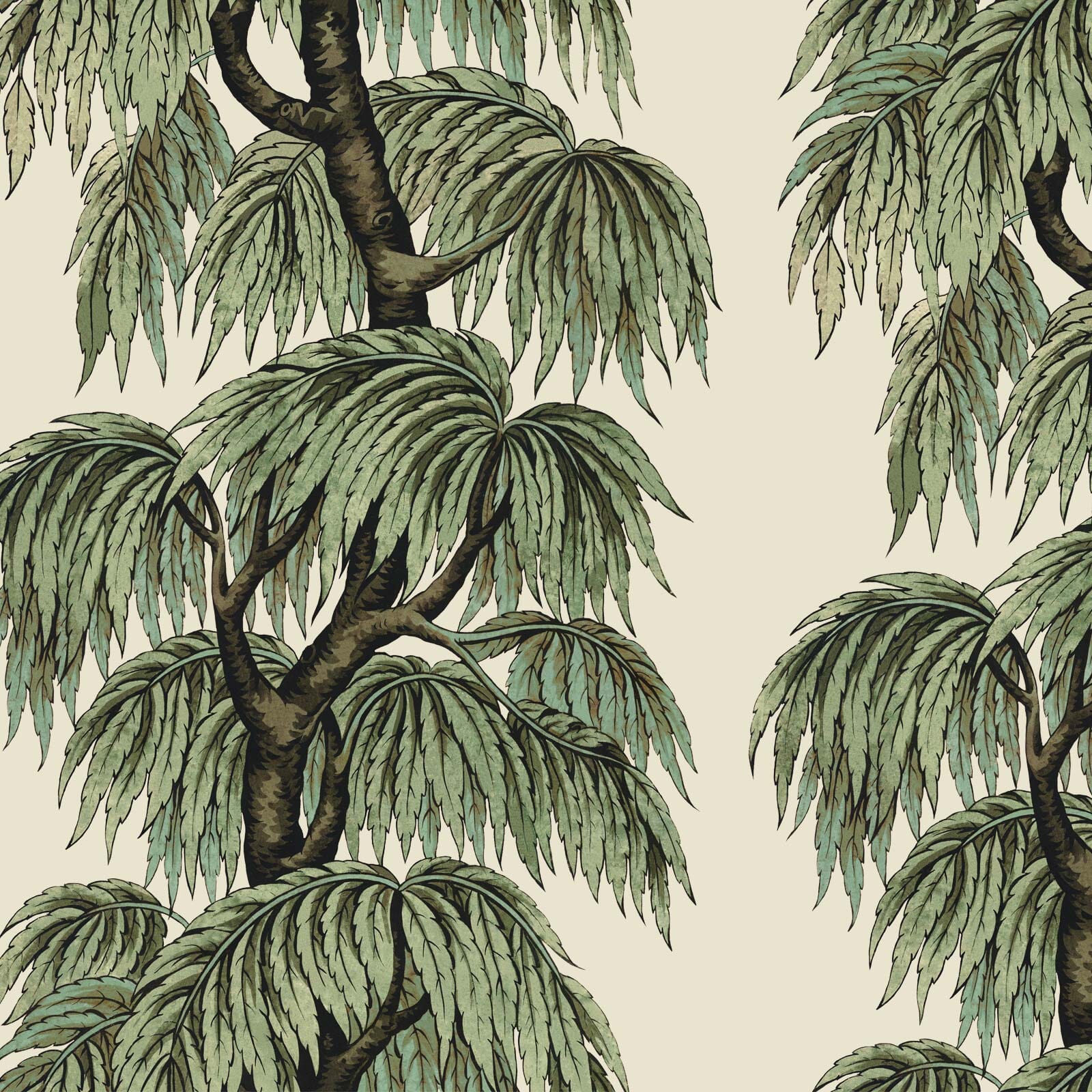 BABYLON Wallpaper - Papyrus & Willow For Sale