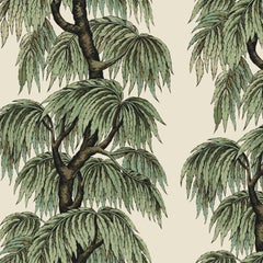 Vintage BABYLON Wallpaper - Papyrus & Willow