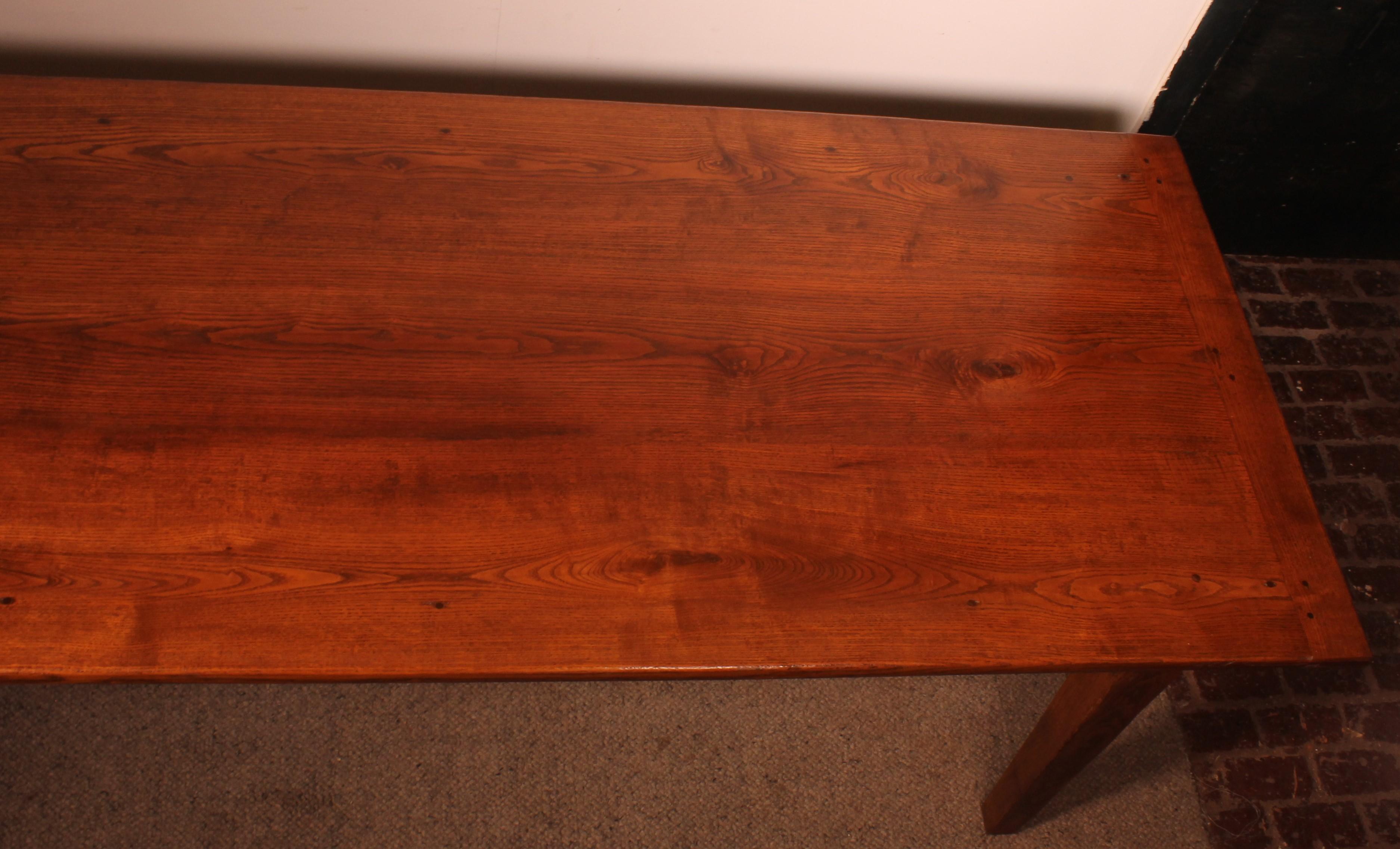 Table de réfectoire en Oak 3M - 19ème siècle en vente 4
