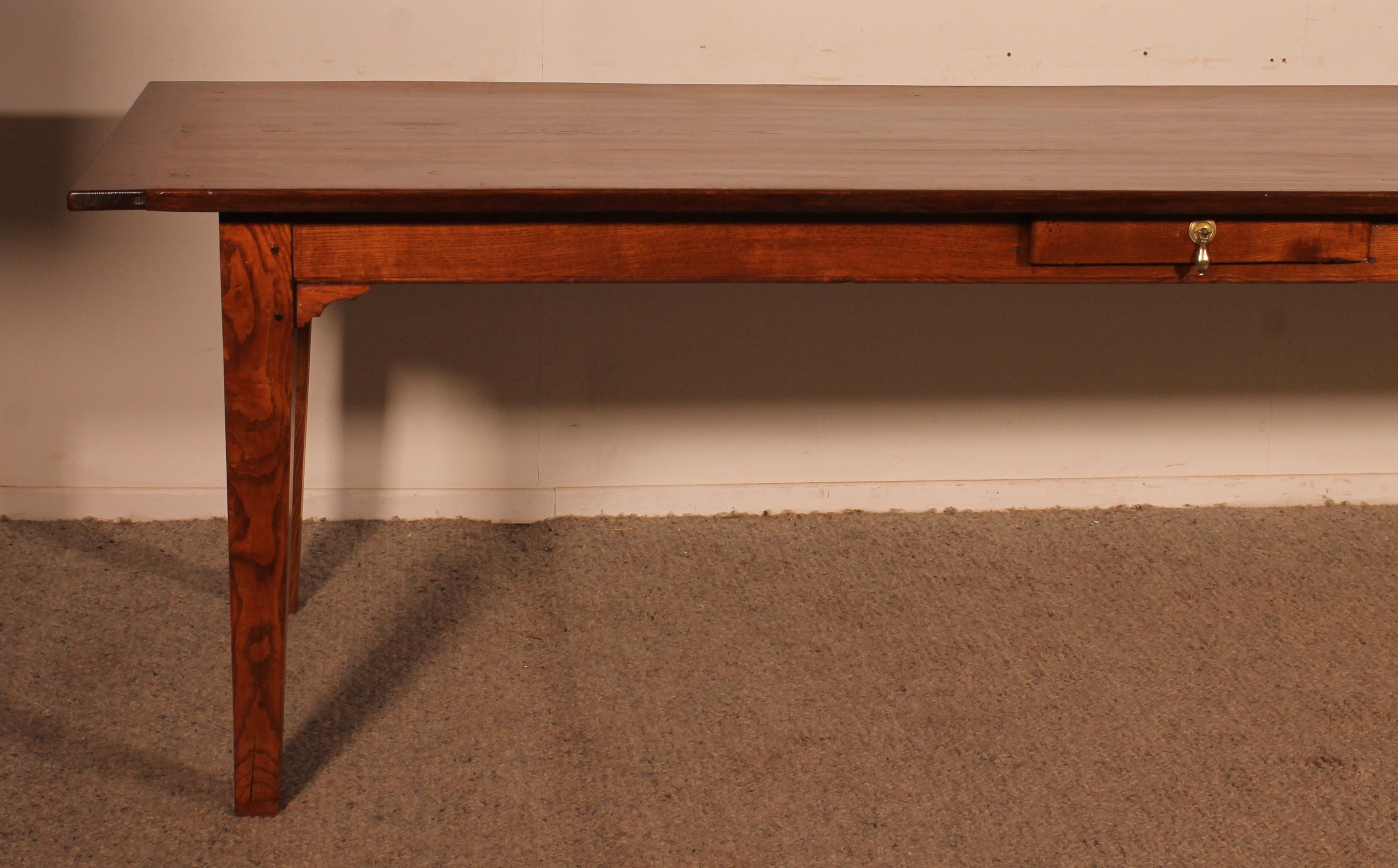 Mouvement esthétique Table de réfectoire en Oak 3M - 19ème siècle en vente