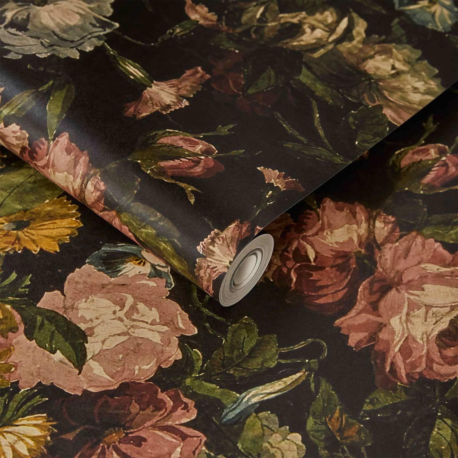 MIDNIGHT GARDEN Wallpaper - Multi In New Condition For Sale In New York, NY