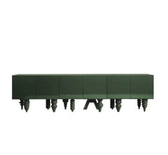 3M Multileg Cabinet Lacquered in Green by Jaime Hayon for BD Barcelona