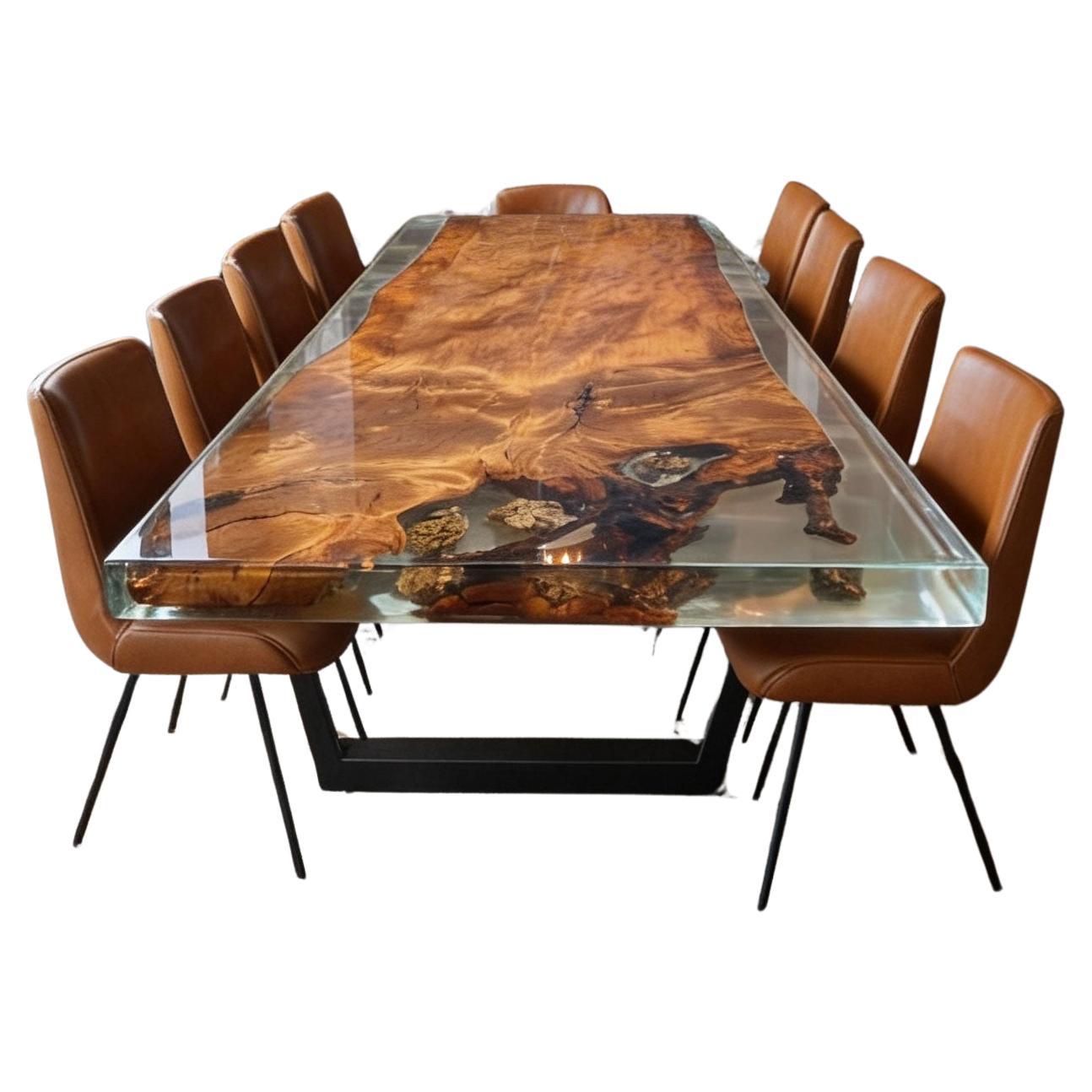Monumental Ancient Kauri Dining Table, 3m Single Slab Statement Piece