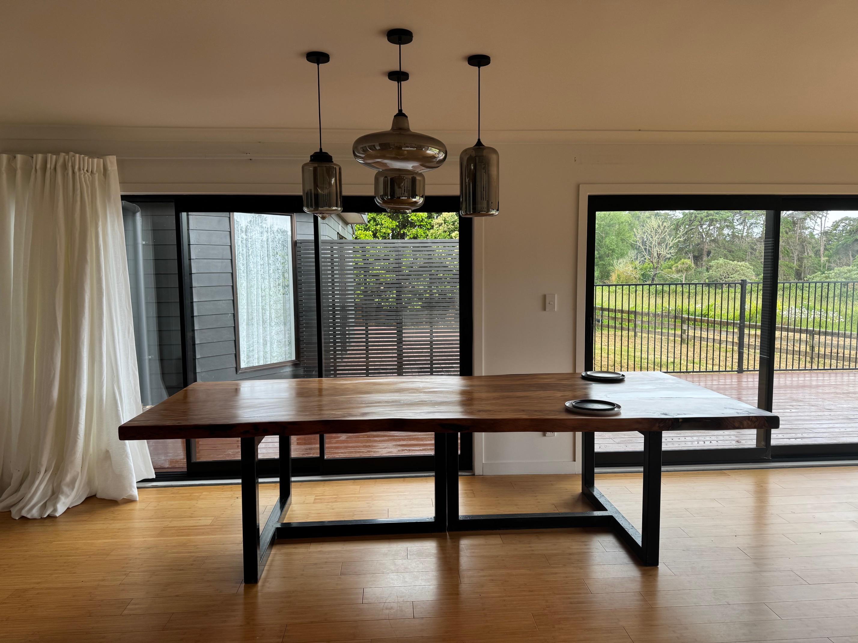 New Zealand 3m x 1.3m  Kauri Dining Table in Solid Ancient Kauri Wood For Sale