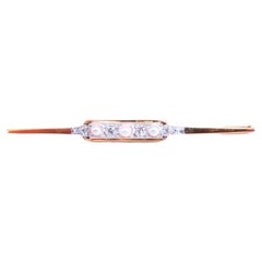 Spilla con perla d'acqua dolce da 3 mm, stile vintage, 14 carati, 12567*