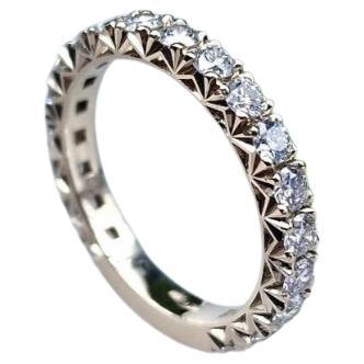 3mm Moissanite Eternity Band 925 Sterling Silver Wedding Band Stylish Ring Gift