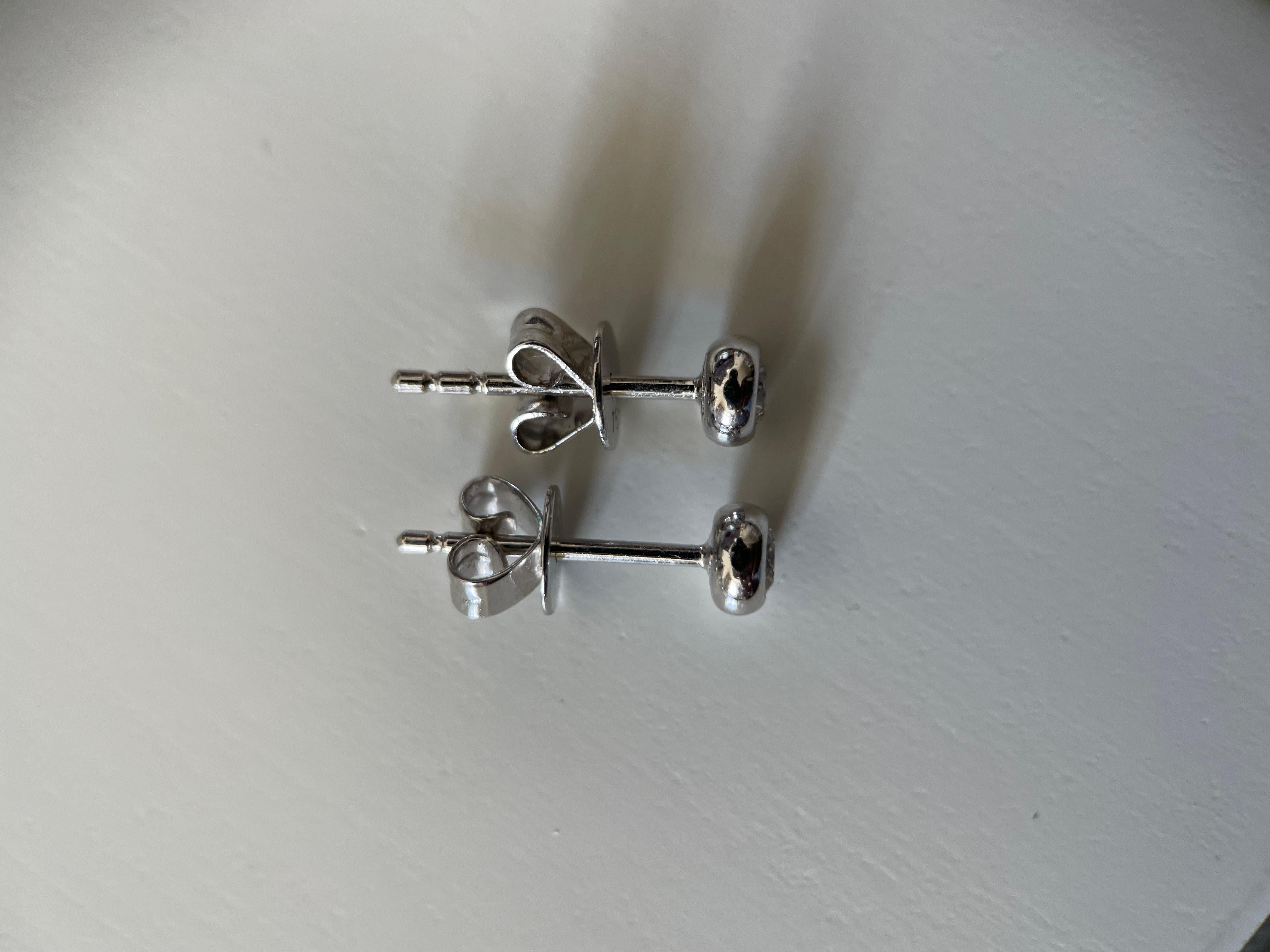 3mm Solitaire Natural Diamond Earring in 18k solid gold (T0.23ct Diamond Bezel) In New Condition For Sale In Singapore, SG
