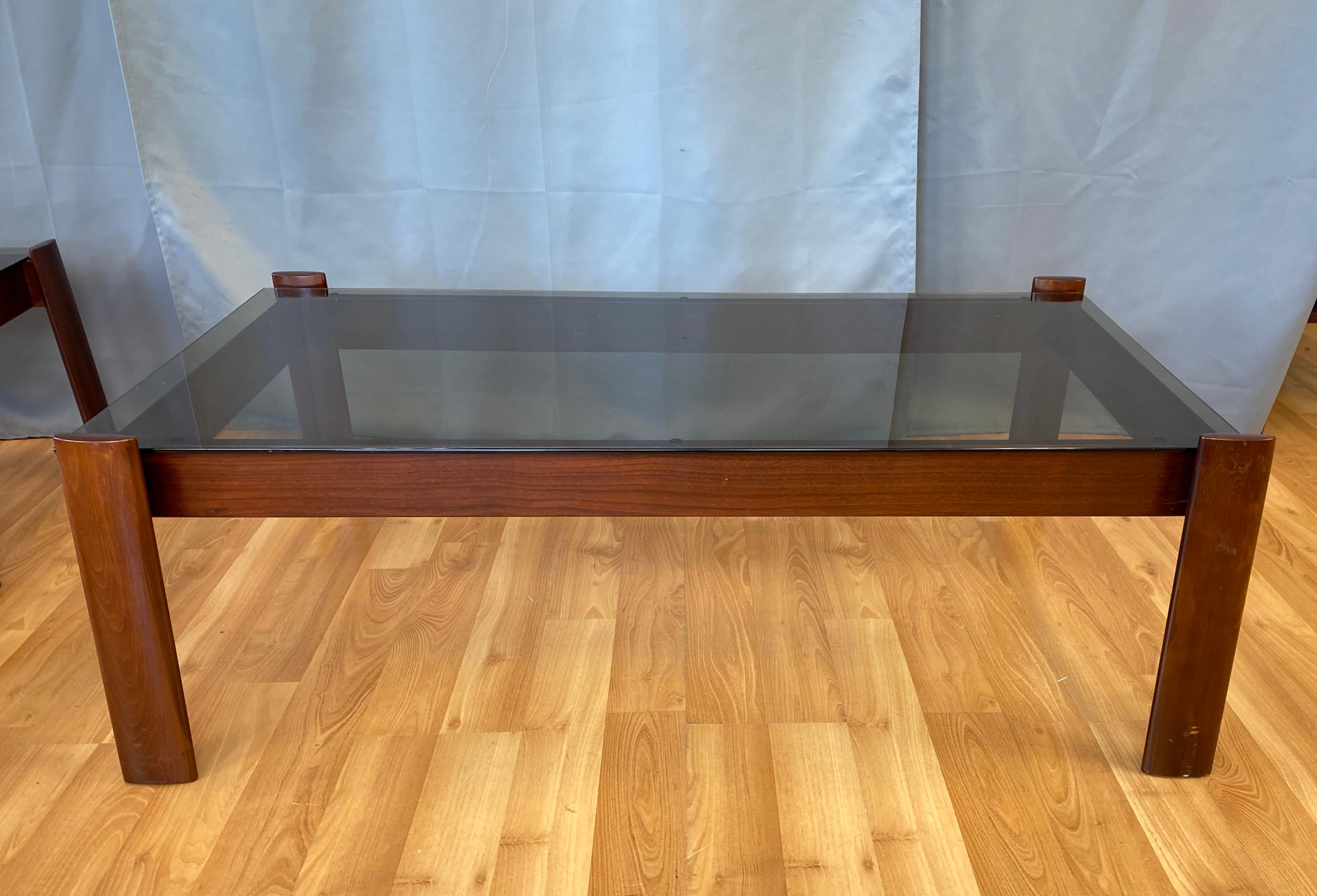 Tables basses et tables d'extrémité de 3 pièces conçues par Percival Lafer en bois de rose de Jacaranda Bon état - En vente à San Francisco, CA