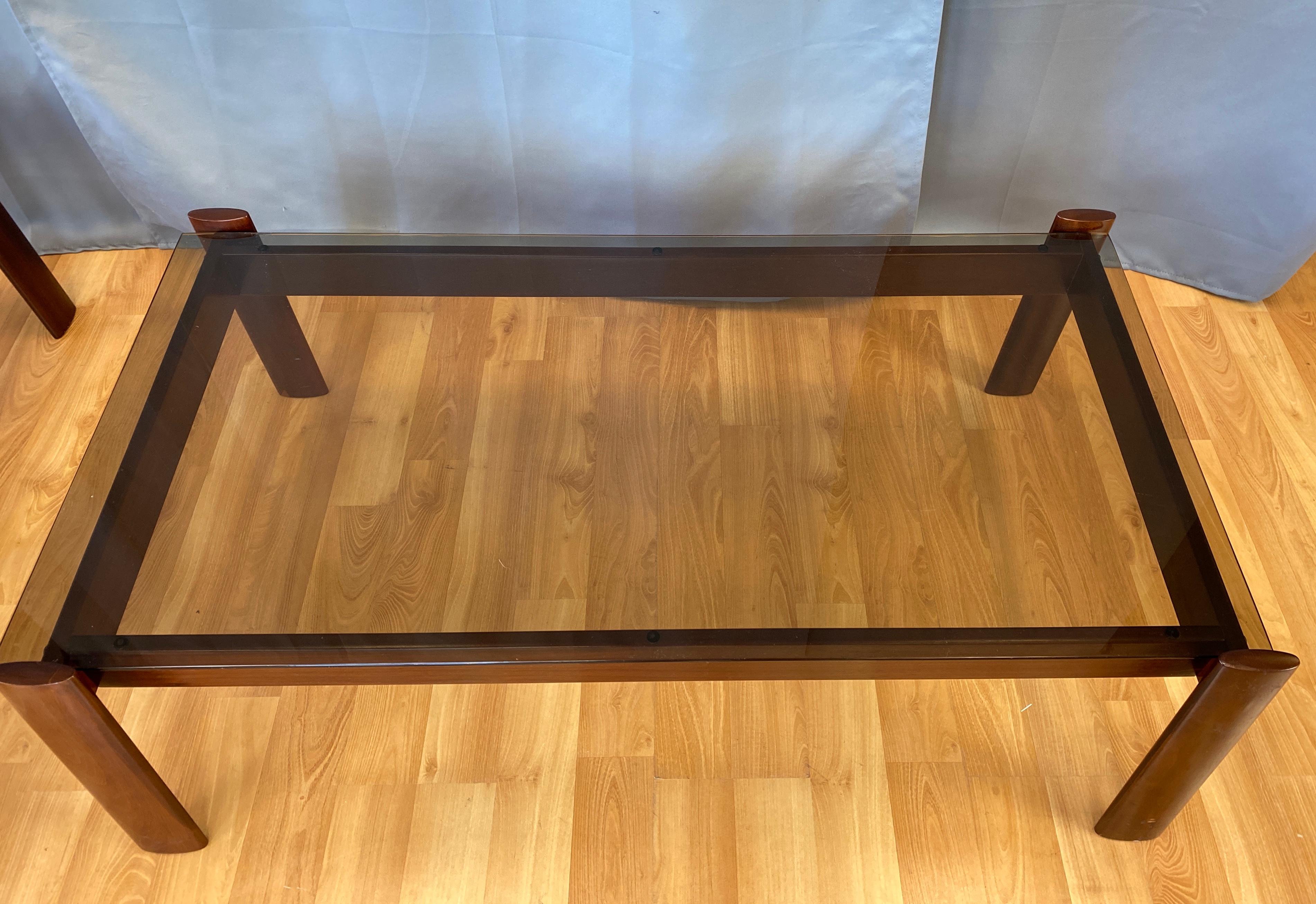 Tables basses et tables d'extrémité de 3 pièces conçues par Percival Lafer en bois de rose de Jacaranda en vente 2