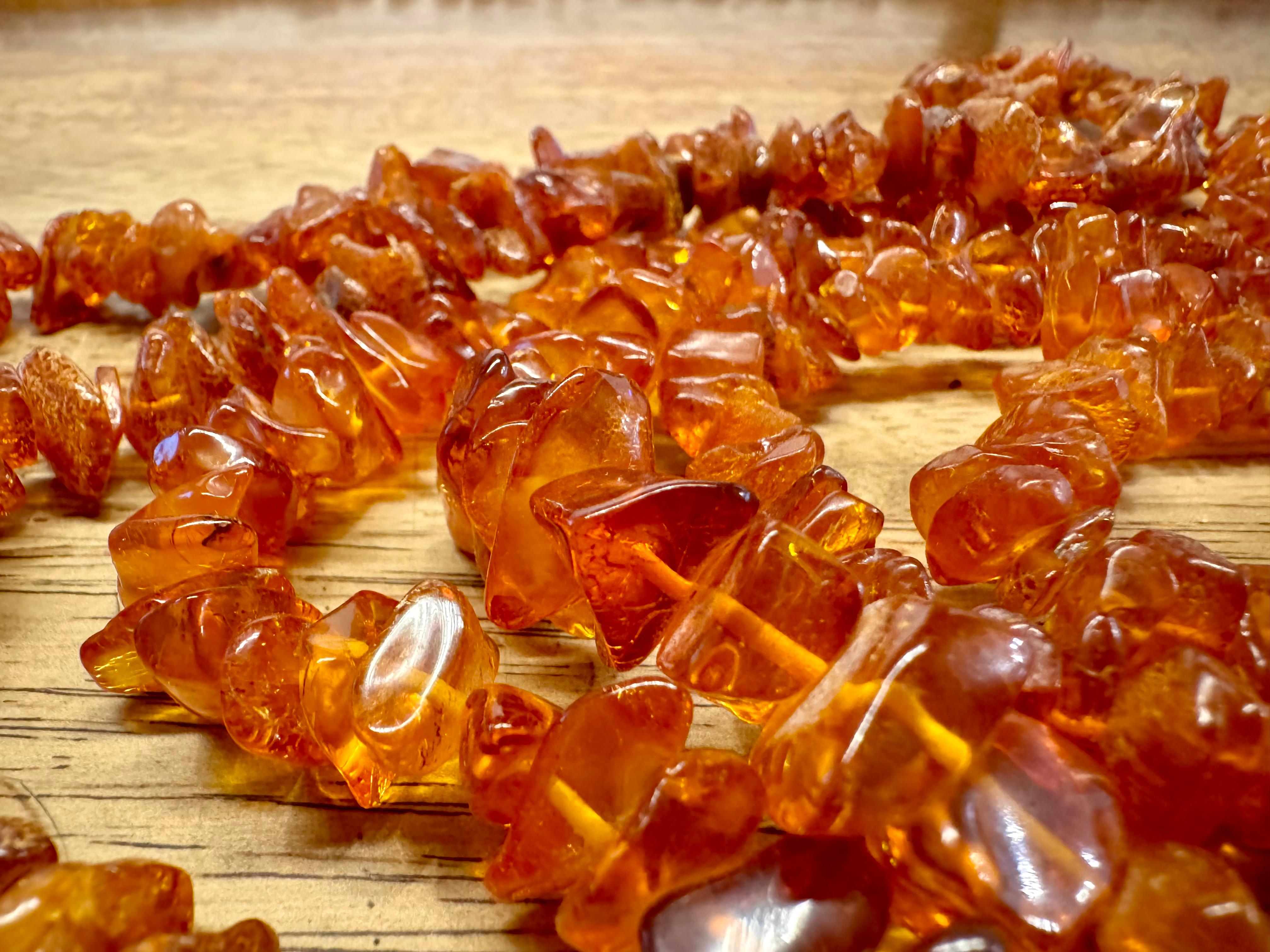 3ps Vintage Baltic Amber 60cm long necklace For Sale 2
