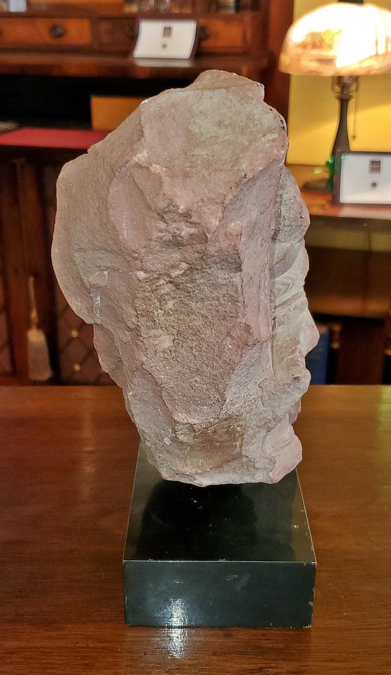 3rd Century Indian Red Sandstone Elephant Carving For Sale 1