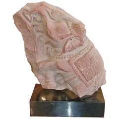 Used 3rd Century Red Sandstone Elephant