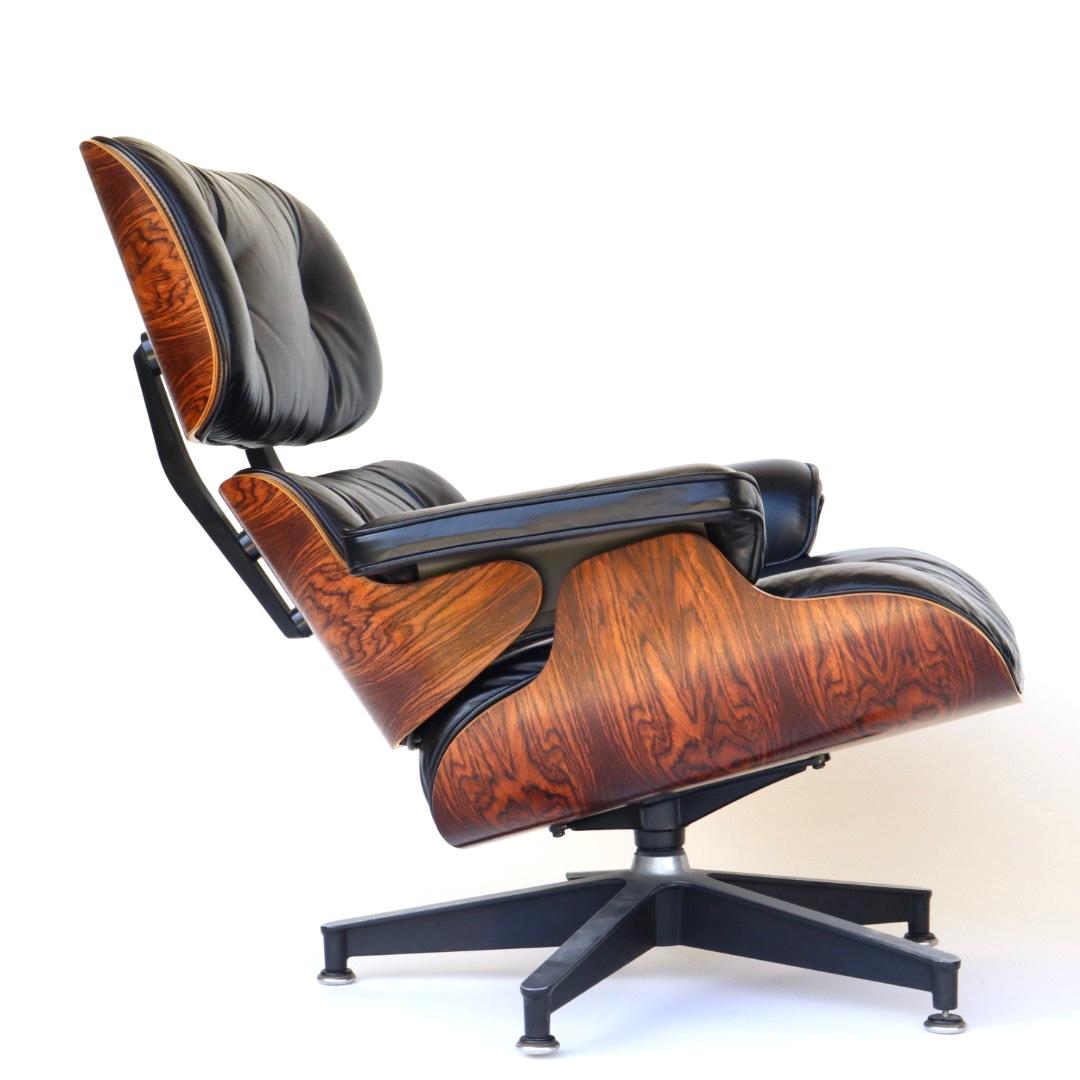American Brazilian Rosewood Eames Lounge Chair and Ottoman for Herman Miller