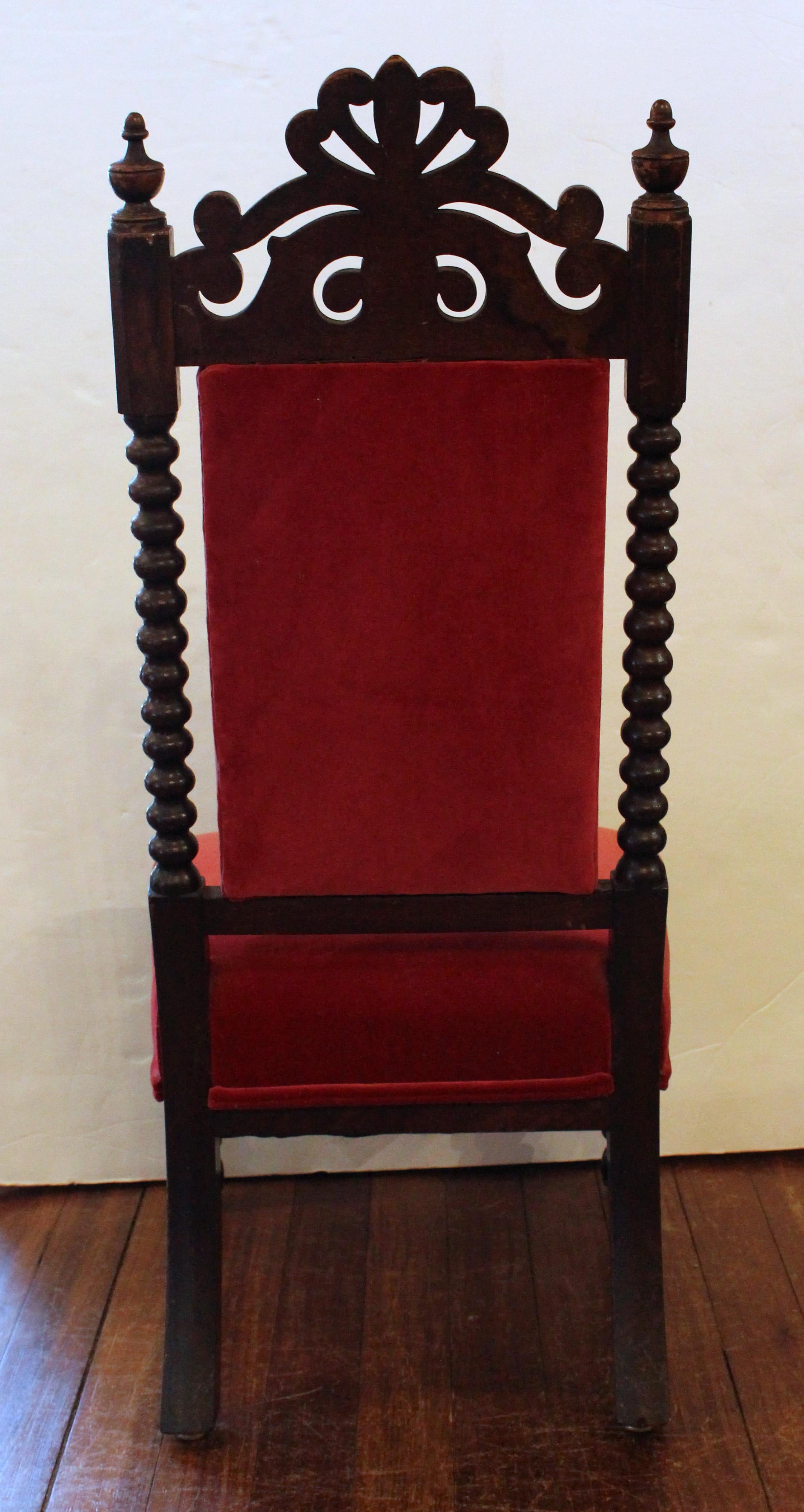 Victorian 3rd Quarter 19th Century English Child's Parlor Chair For Sale
