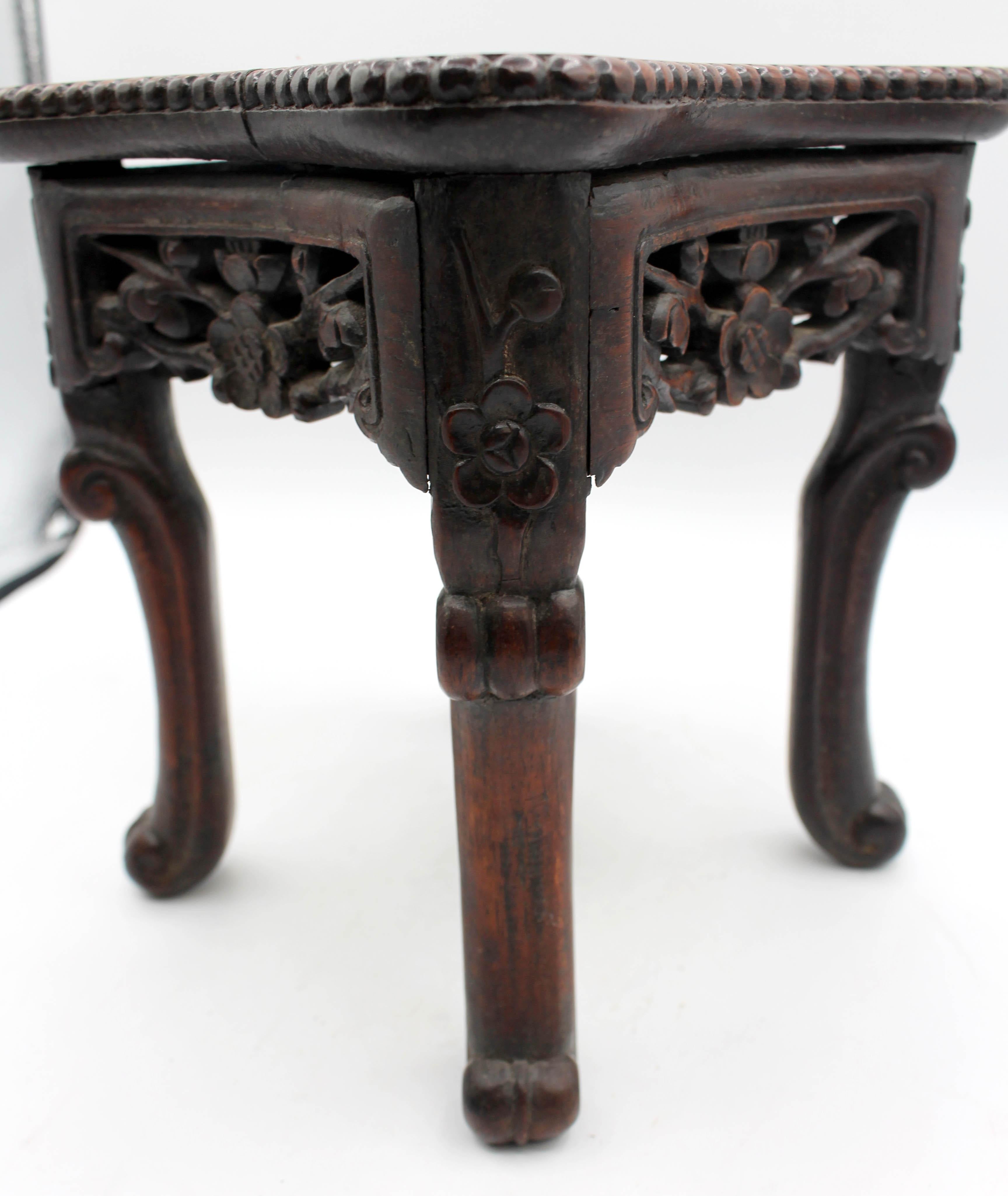 3rd Quarter 19th Century Miniature Taboret Table For Sale 1