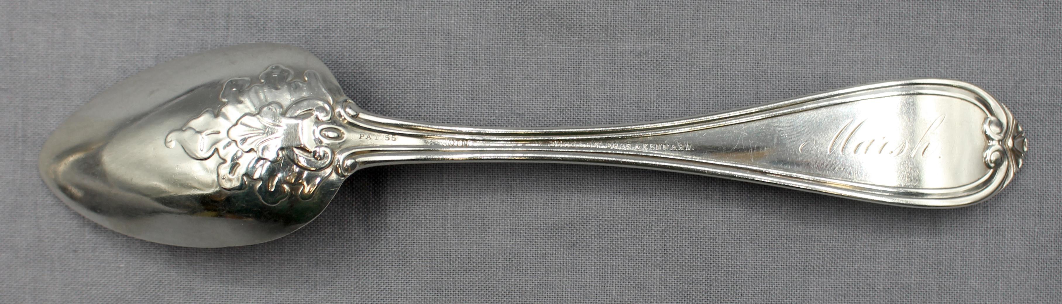 Americano Set di 8 cucchiaini d'argento con monete del 3° quarto del XIX secolo di Gorham in vendita