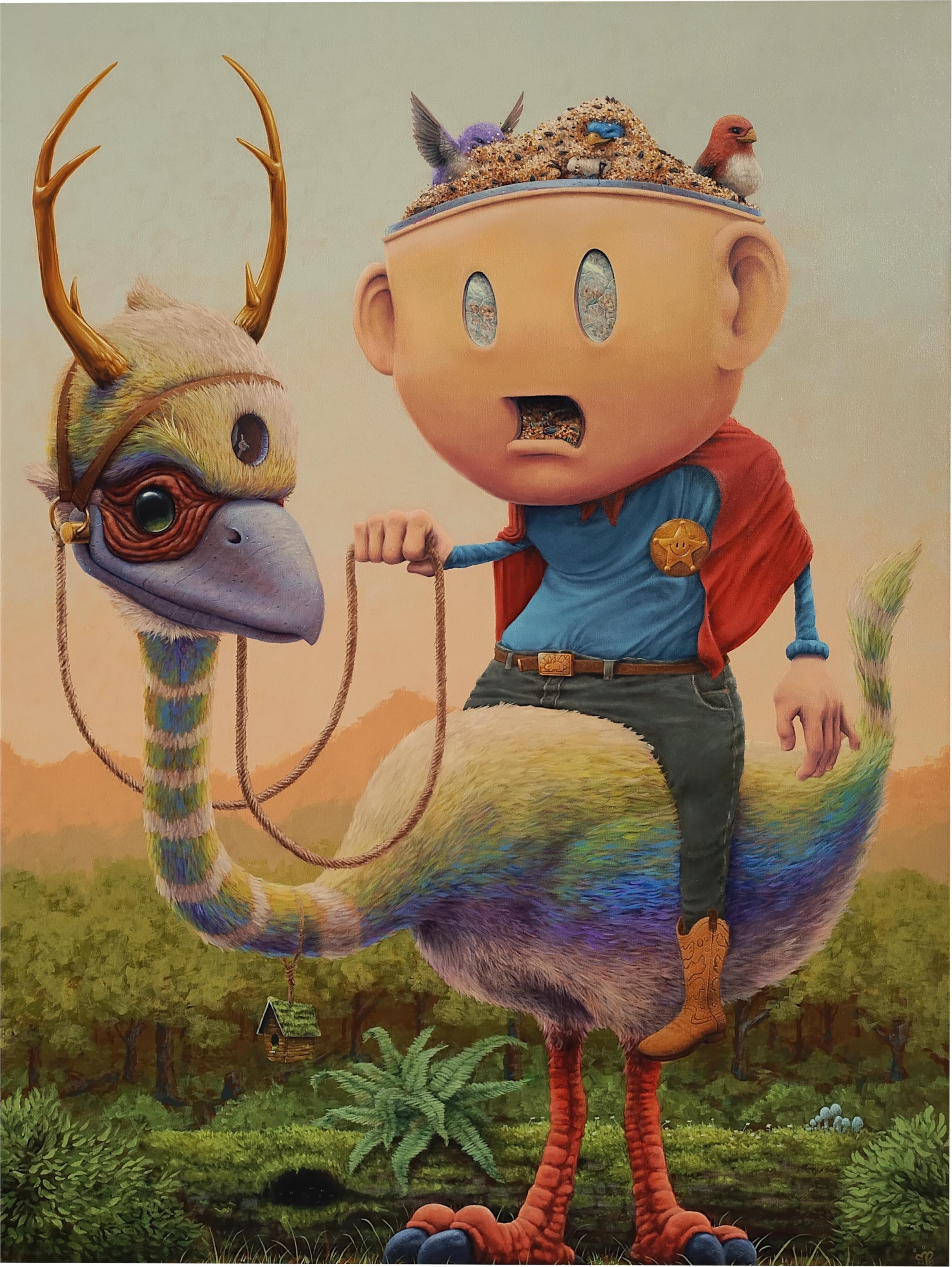 "Tutti vogliono un pezzo" di 3rd Version, stravagante pittura a olio