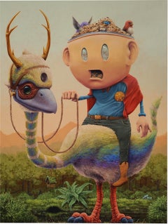 "Tutti vogliono un pezzo" di 3rd Version, stravagante pittura a olio