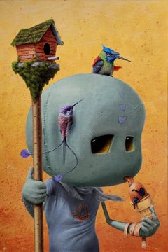 "Just One Lick" di 3rd Version, pittura a olio stravagante