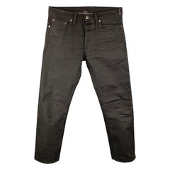 3SIXTEEN Size 31 Black Selvedge Denim Button Fly Jeans