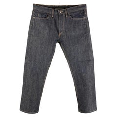 3SIXTEEN Size 34 Indigo Contrast Stitch Selvedge Denim Button Fly Jeans