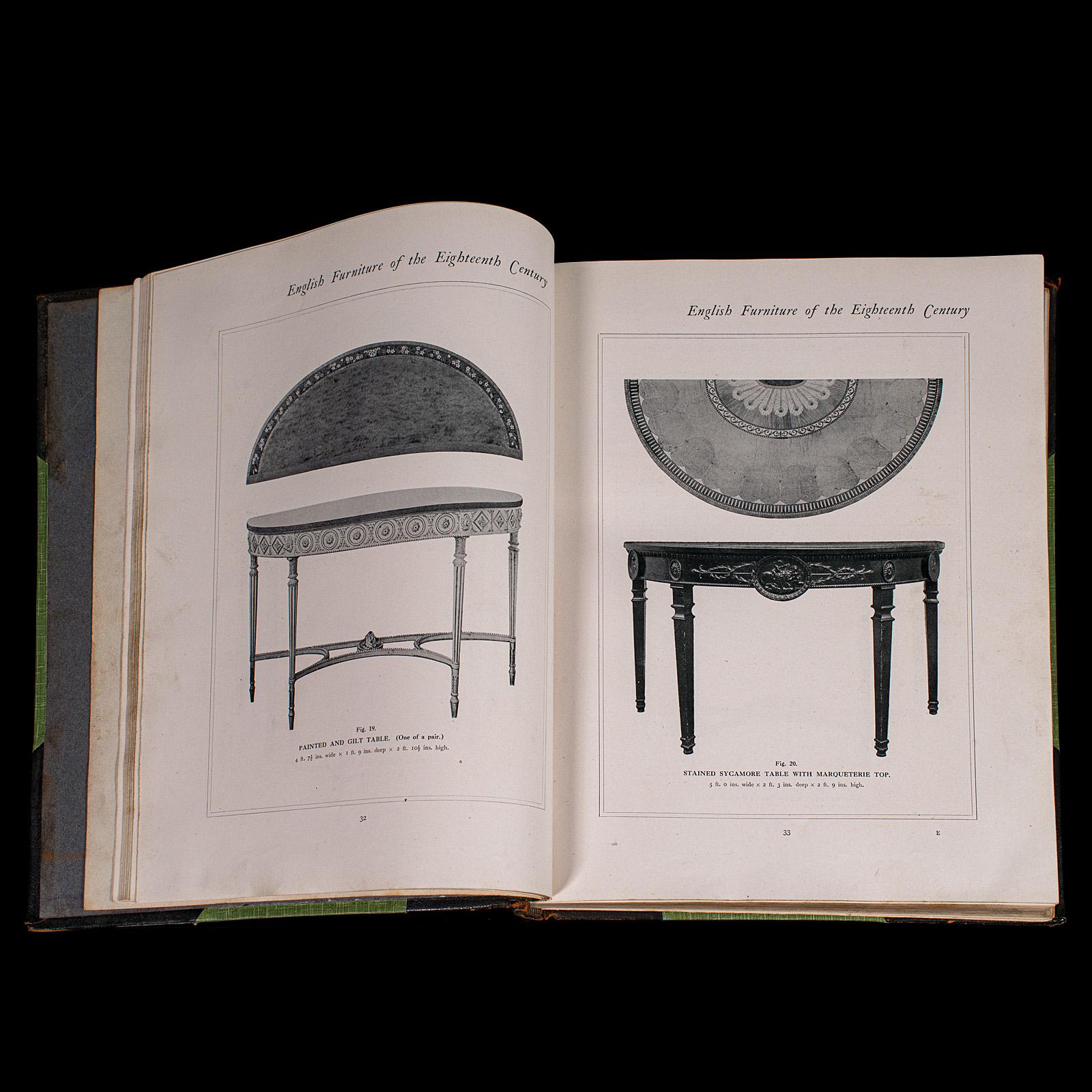3vols Antique Reference Books, English Furniture of the 18th Century, Cescinsky For Sale 4