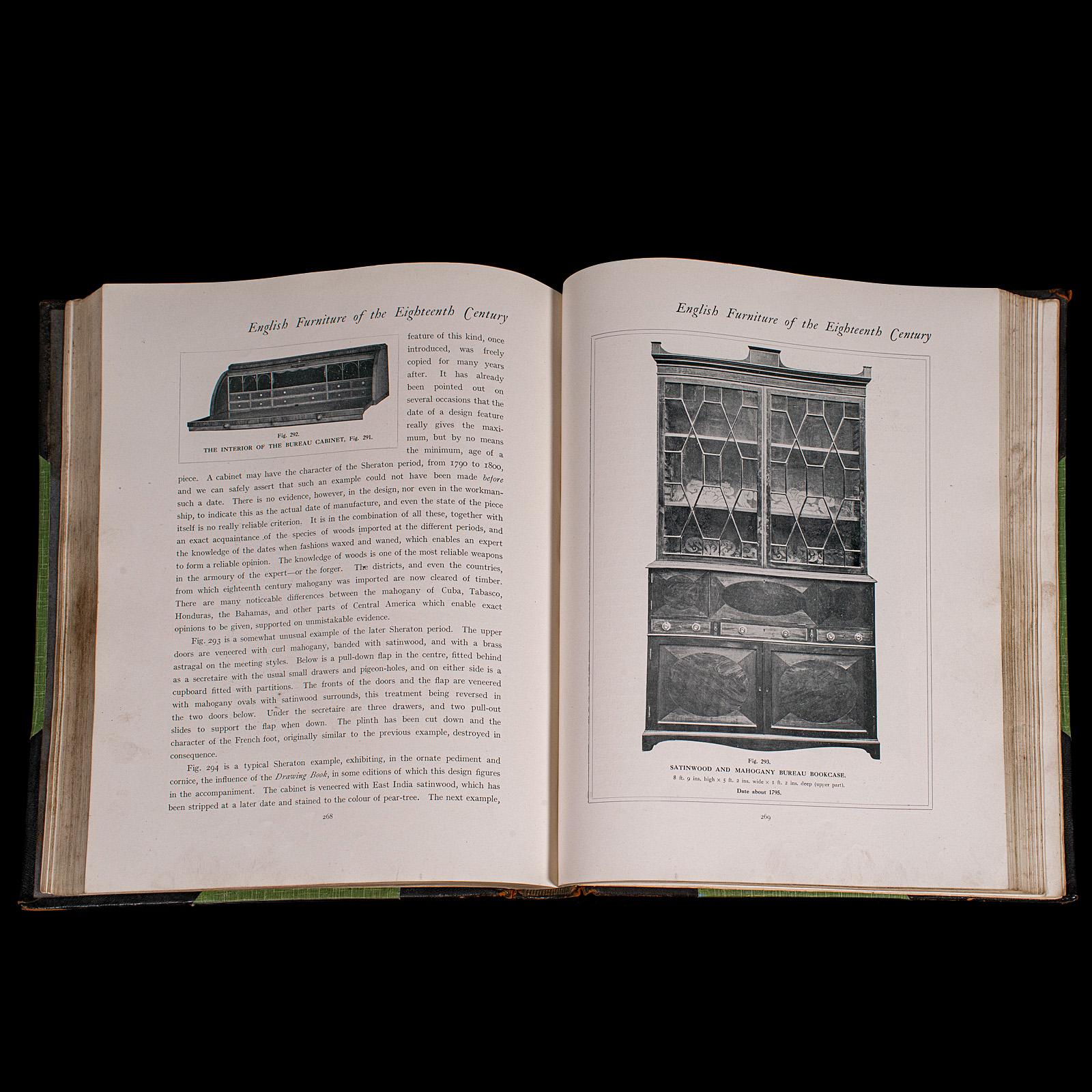3vols Antique Reference Books, English Furniture of the 18th Century, Cescinsky For Sale 5