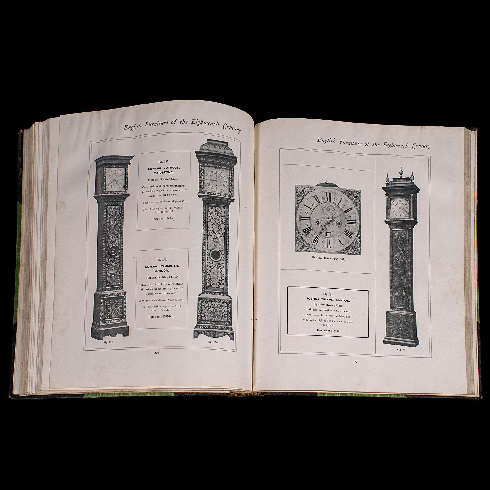 20th Century 3vols Antique Reference Books, English Furniture of the 18th Century, Cescinsky For Sale