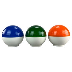 3x 60s 70s Varta Party Lights Hans Gugelot Table Lamp Space Age Design