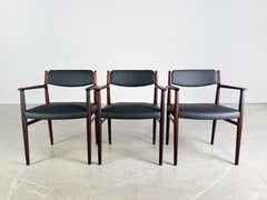 3x Arne Vodder Midcentury Stuhl P. Olsen Sibast Palisander danish
