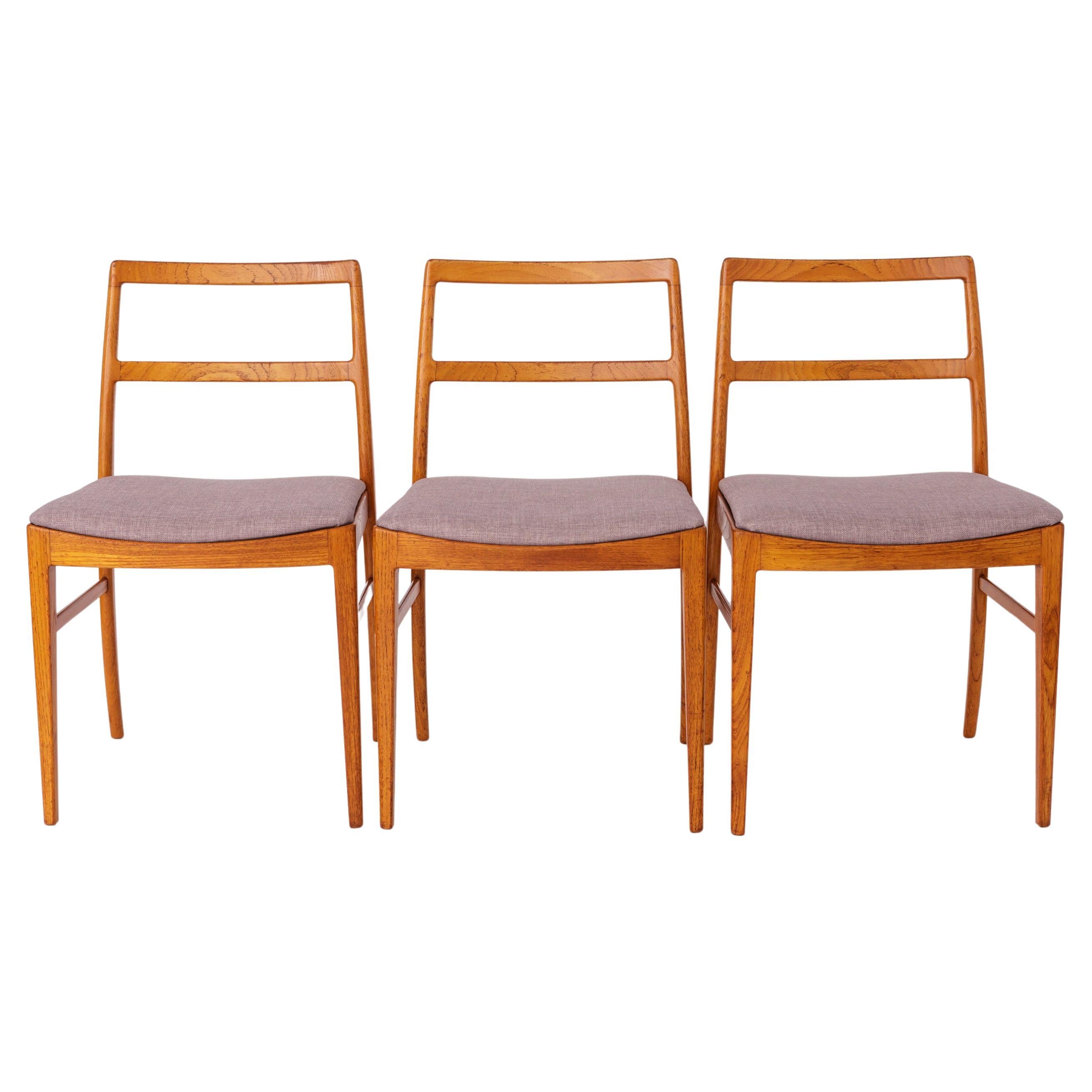 3x Arne Vodder Mod. 430 Dining Chairs, 1960s, by Sibast Mobler, Denmark