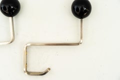 3x Ganchos de pared de níquel Art Déco Alrededor de 1920