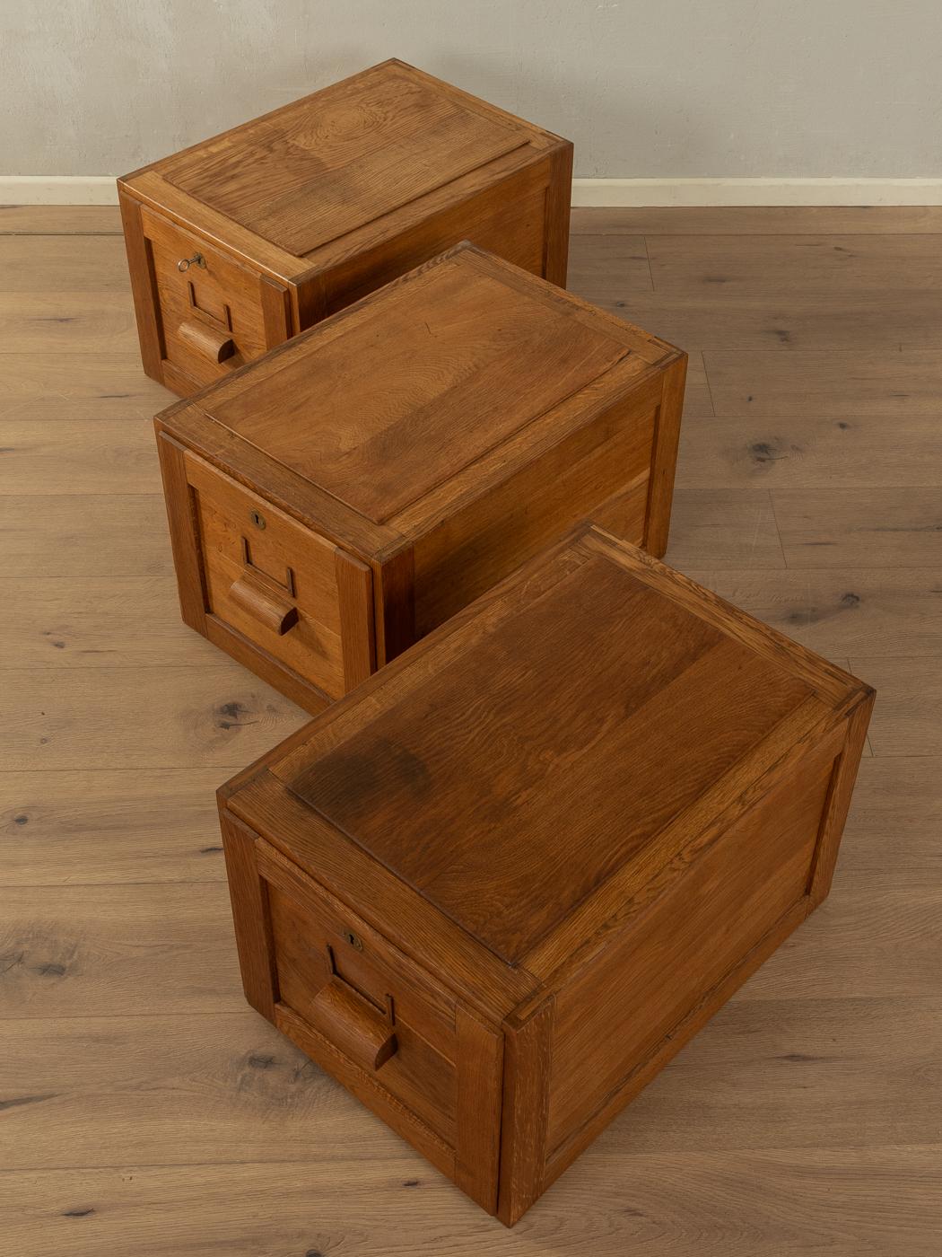 3x File Cabinets, 1920s For Sale 3