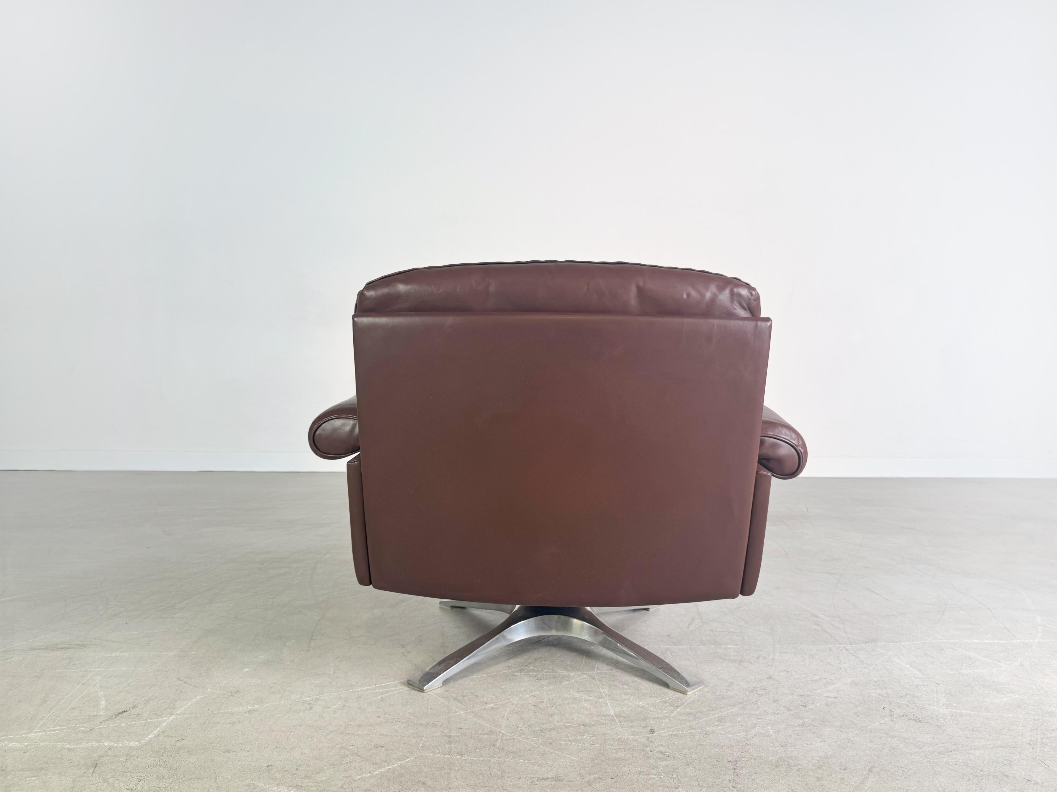 3x Original Midcentury Sessel de Sede DS 31 Leder braun Design 1 im Angebot 1