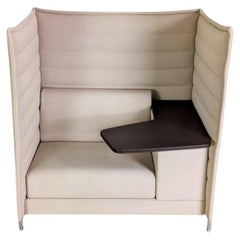 3x Original Vitra Alcove Highback Sessel grau beige Bürosofa