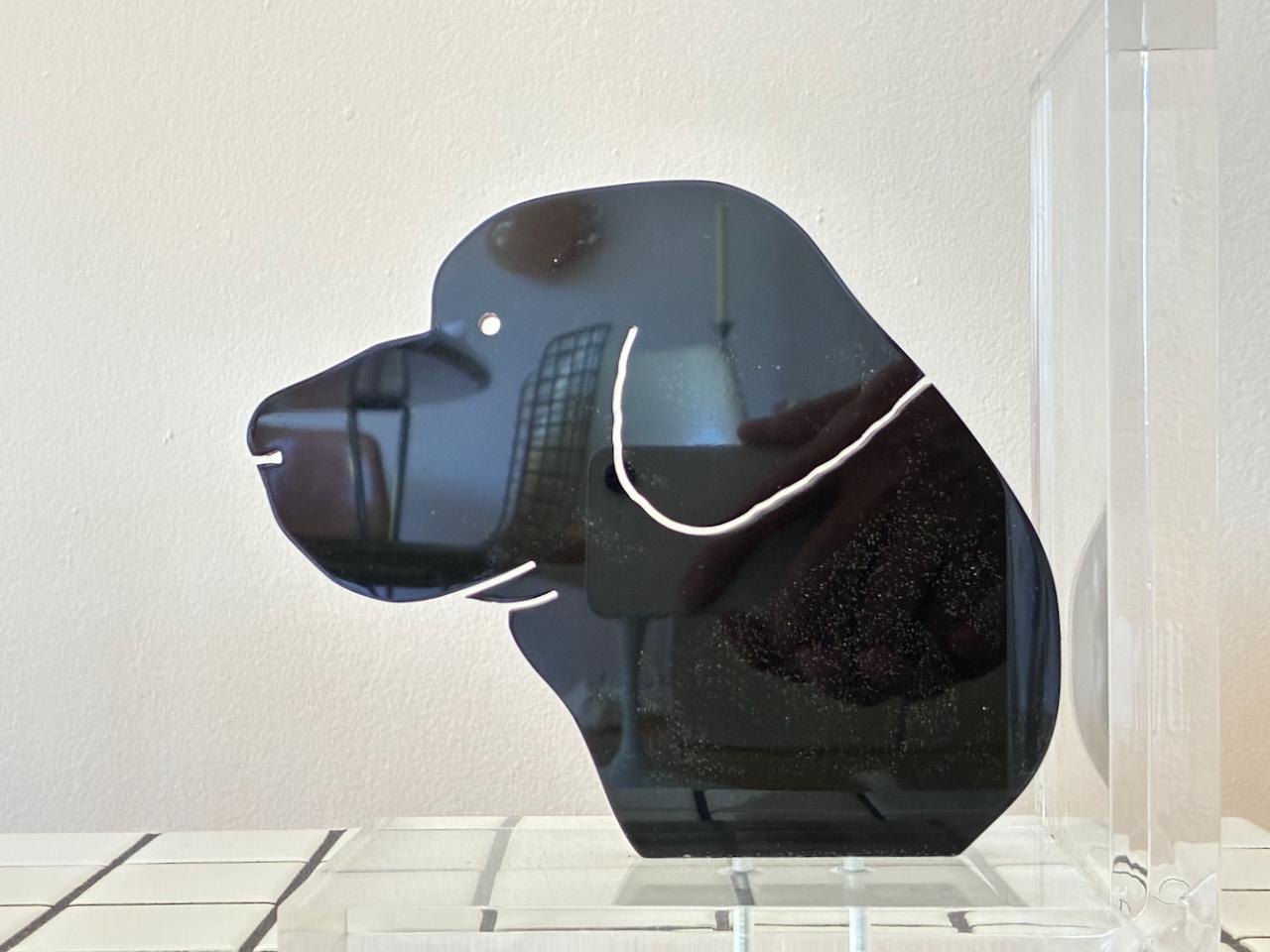 Acrilico 3x Fermalibri scultorei di Spisani Italia Cani Terrier Labrador in vendita