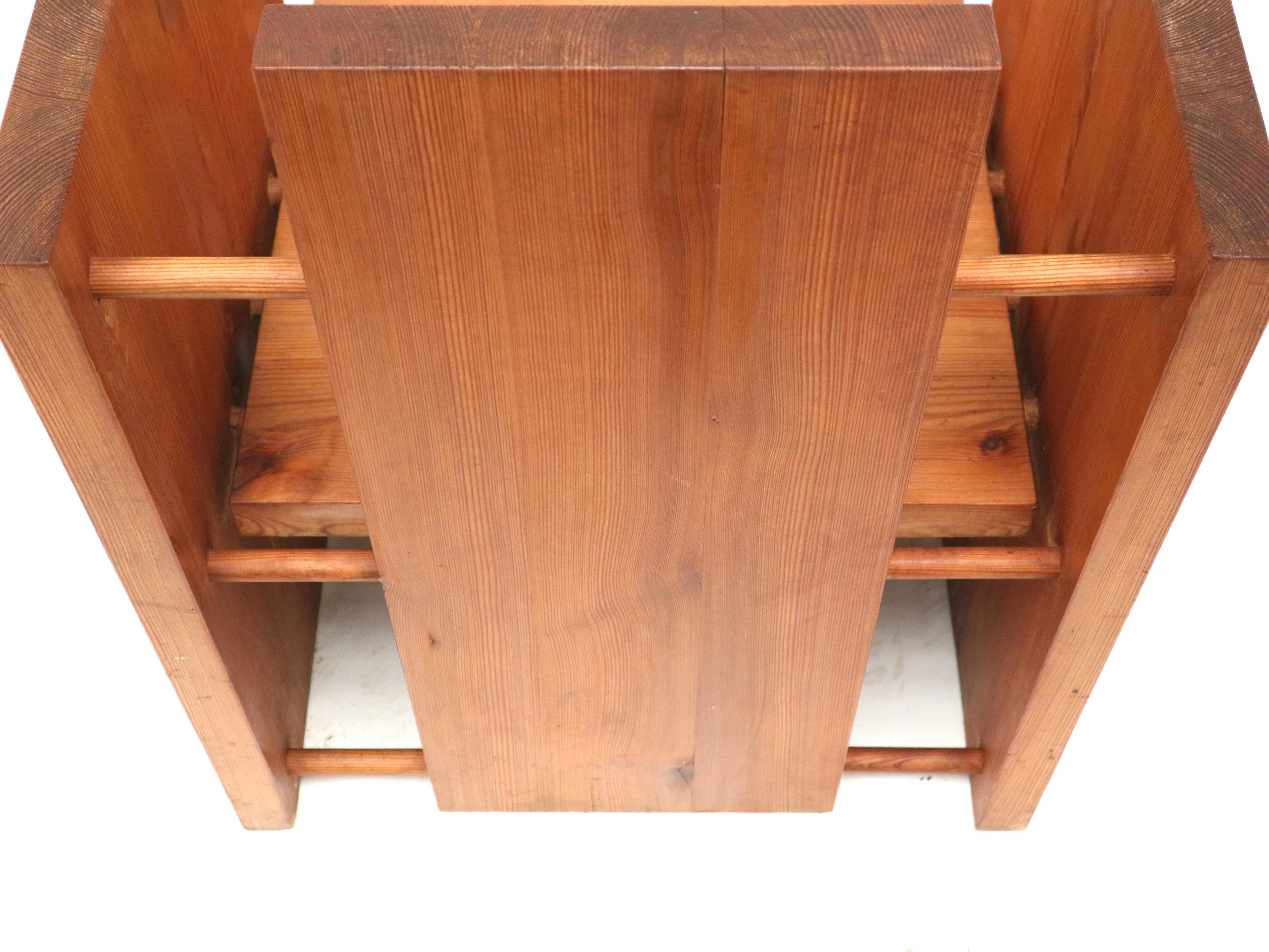 3x fauteuil moderniste brutaliste très rare conçu par l'architecte Fritz Zeiger en vente 3