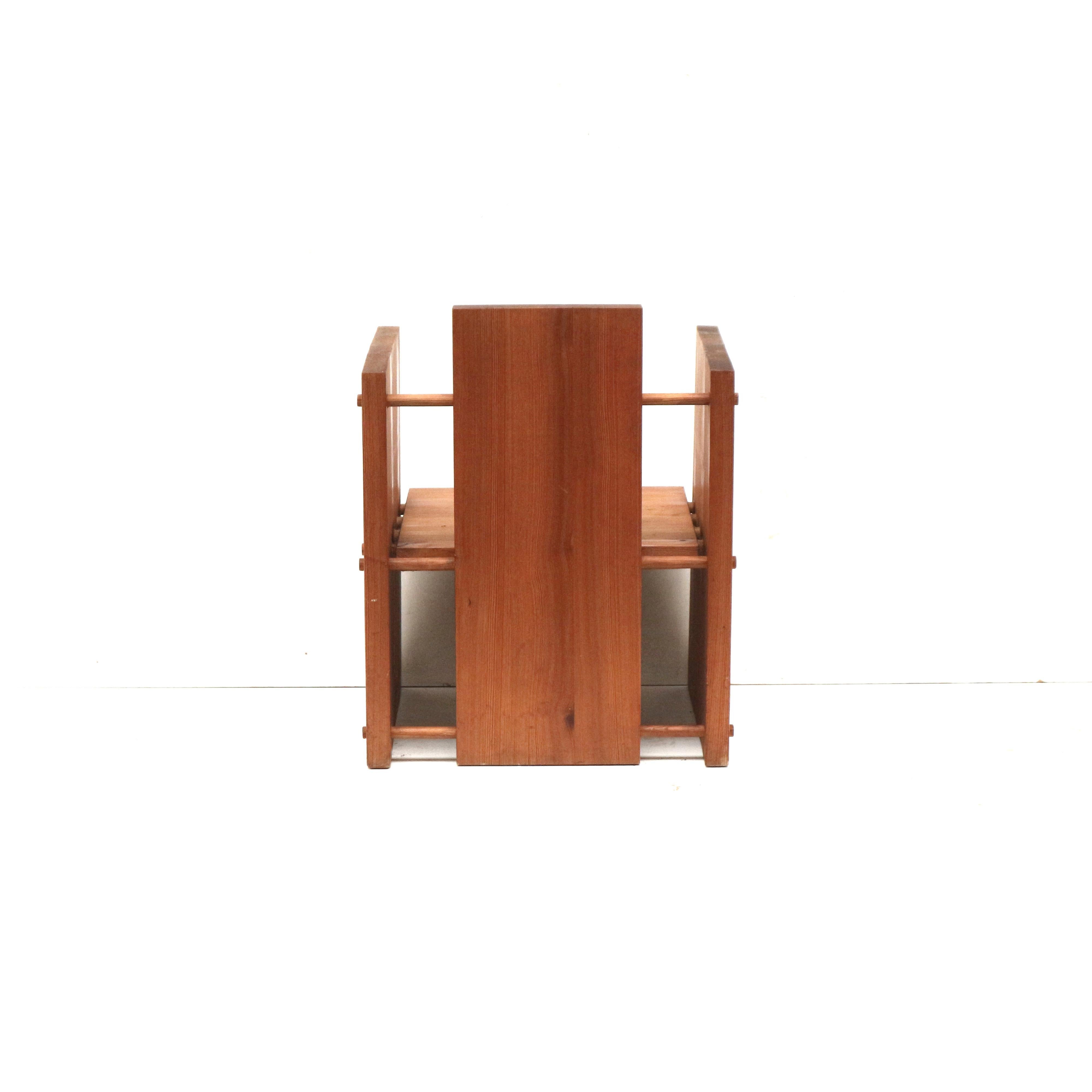 3x fauteuil moderniste brutaliste très rare conçu par l'architecte Fritz Zeiger en vente 2