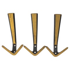 3x Ganchos de pared de Herta Baller, hacia los años 50