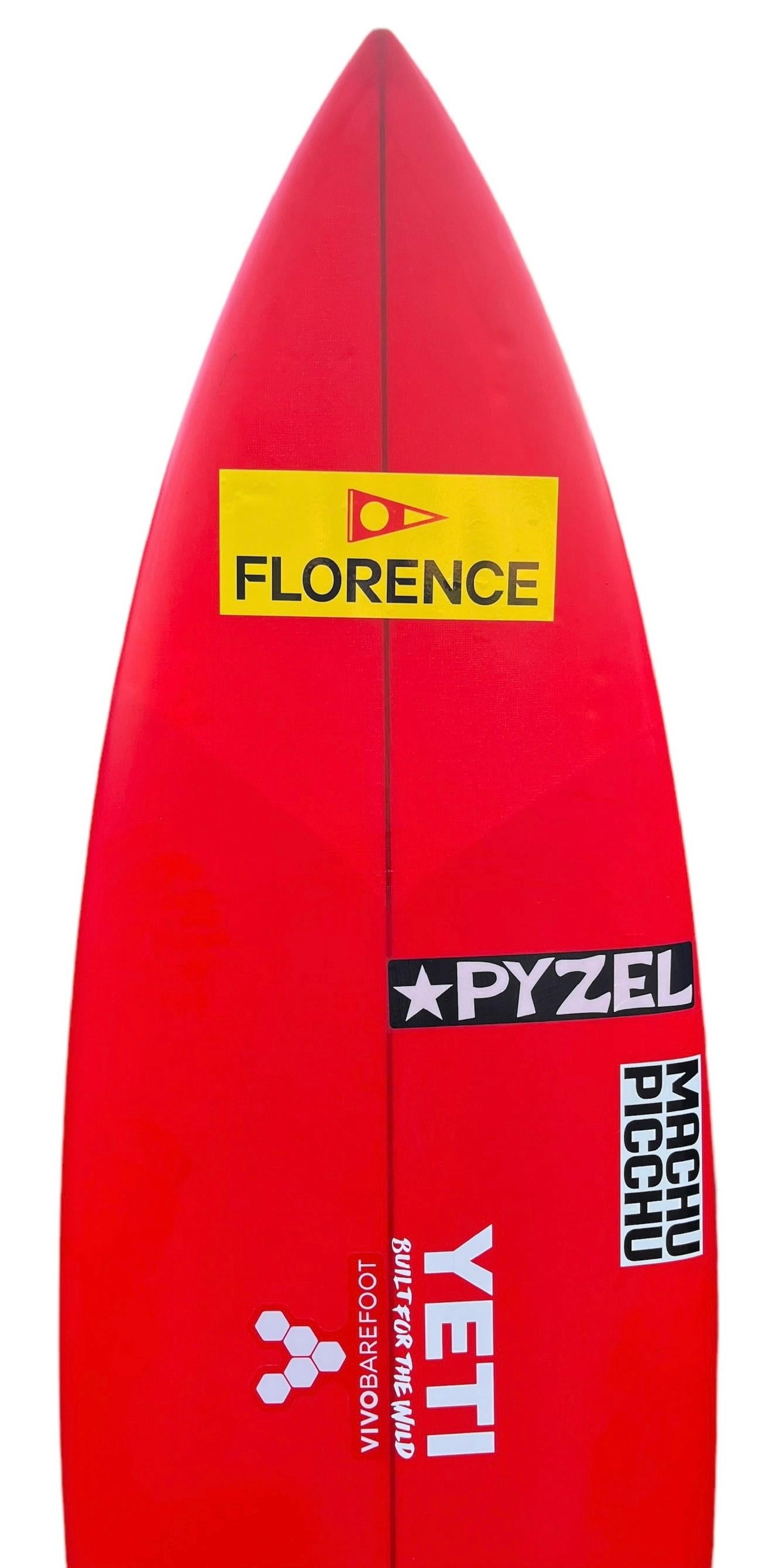 La tavola da surf personale del tre volte campione del mondo John John Florence, realizzata da Pyzel In condizioni buone in vendita a Haleiwa, HI