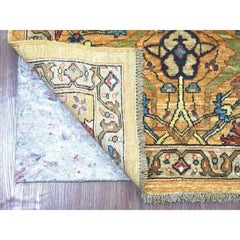 3'x10' Brown Peshawar with Bijar Garus Design Hand Knotted Wool Runner Rug