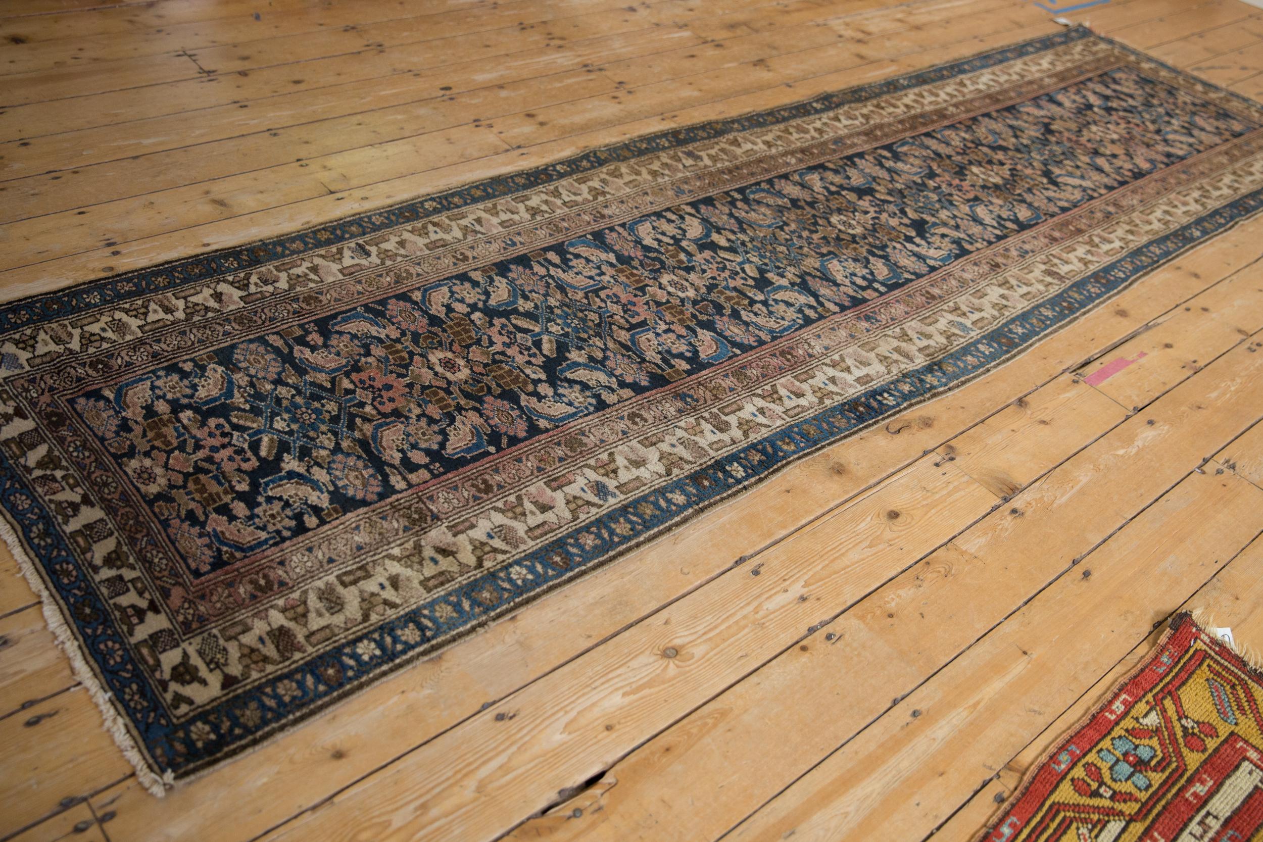 Vintage Fine Hamadan Rug Runner In Good Condition For Sale In Katonah, NY
