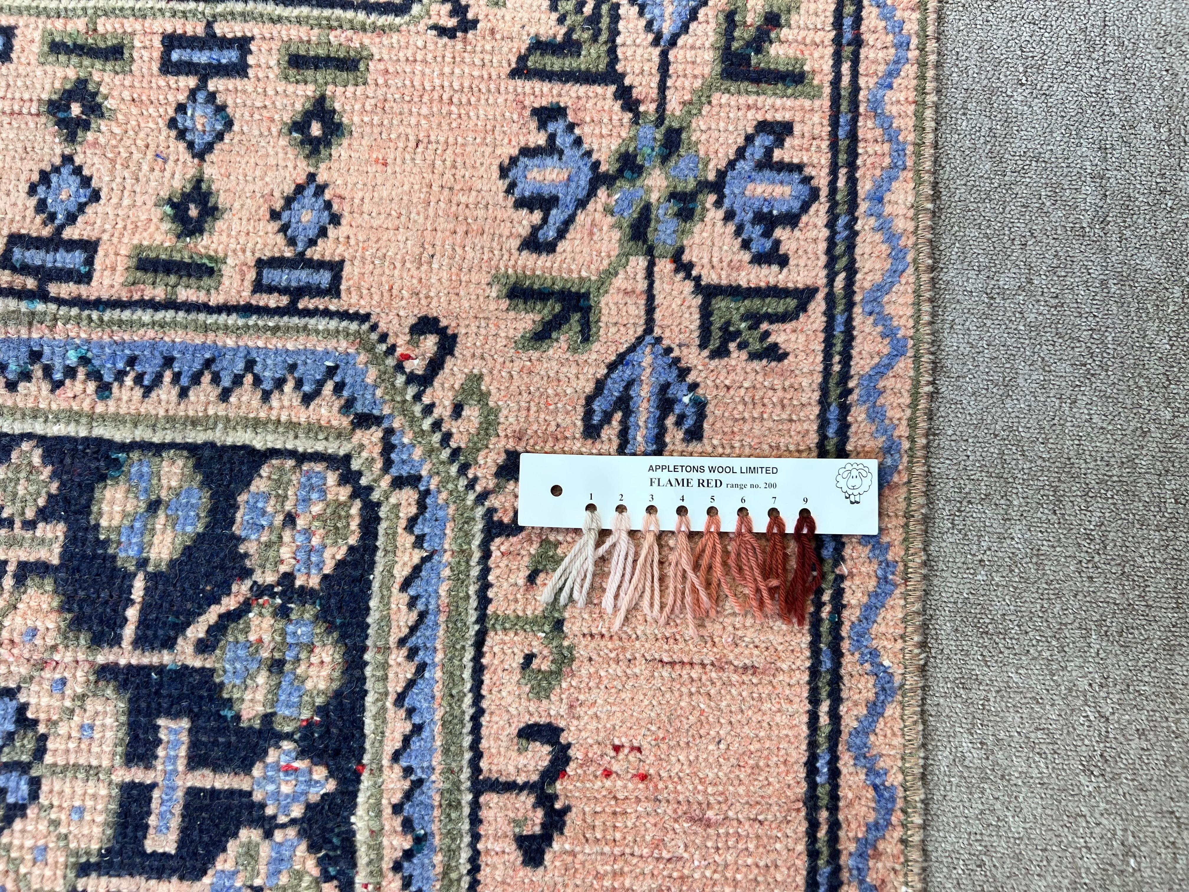 Alfombra de Anatolia Vintage de 3x11,7 pies para pasillo. Alfombra de pasillo hecha a mano Lana en venta