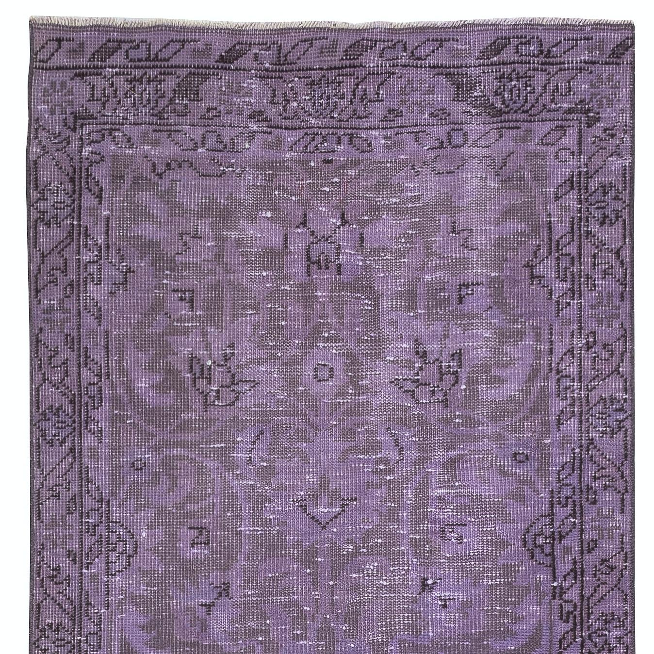3x12 Ft Purple Hallway-Läufer. Küchenteppich. Korridor-Teppich. Modern Treppenteppich (Türkisch) im Angebot