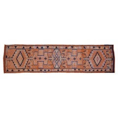 Vintage Distressed Kurd Rug Runner