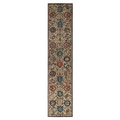 3'x13'10" Brown Northwest Persian All Over Design Rugs Tapis de course en laine nouée à la main