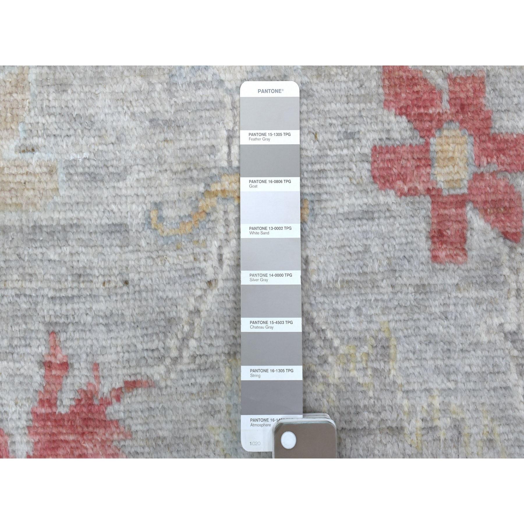 Alfombra oriental de Angora Oushak de 3'x13'5
