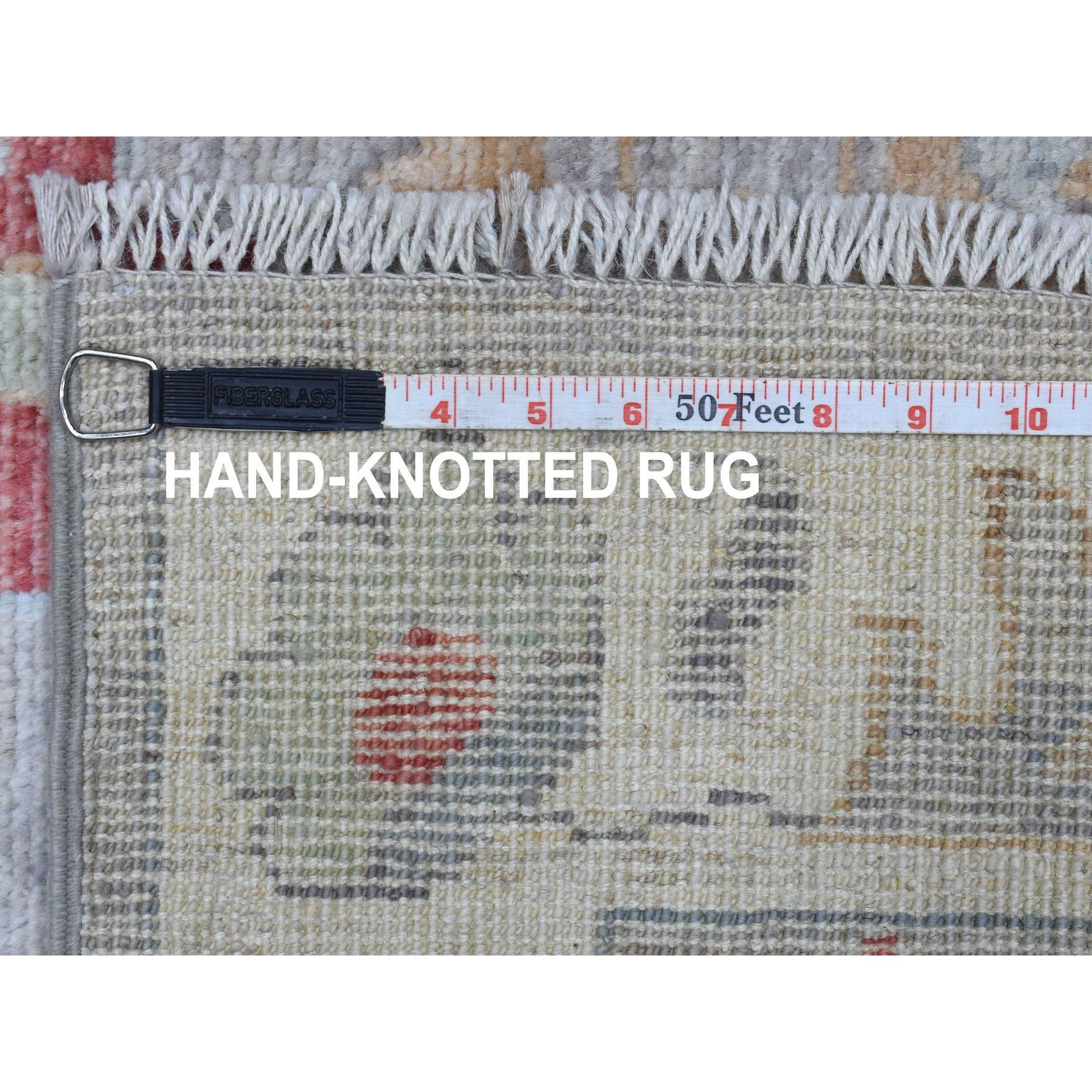 Alfombra oriental de Angora Oushak de 3'x13'5