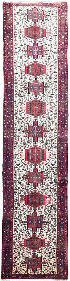 3x16 Antique Caucasian Kazak Runner Rug 79x490 cm c.1900