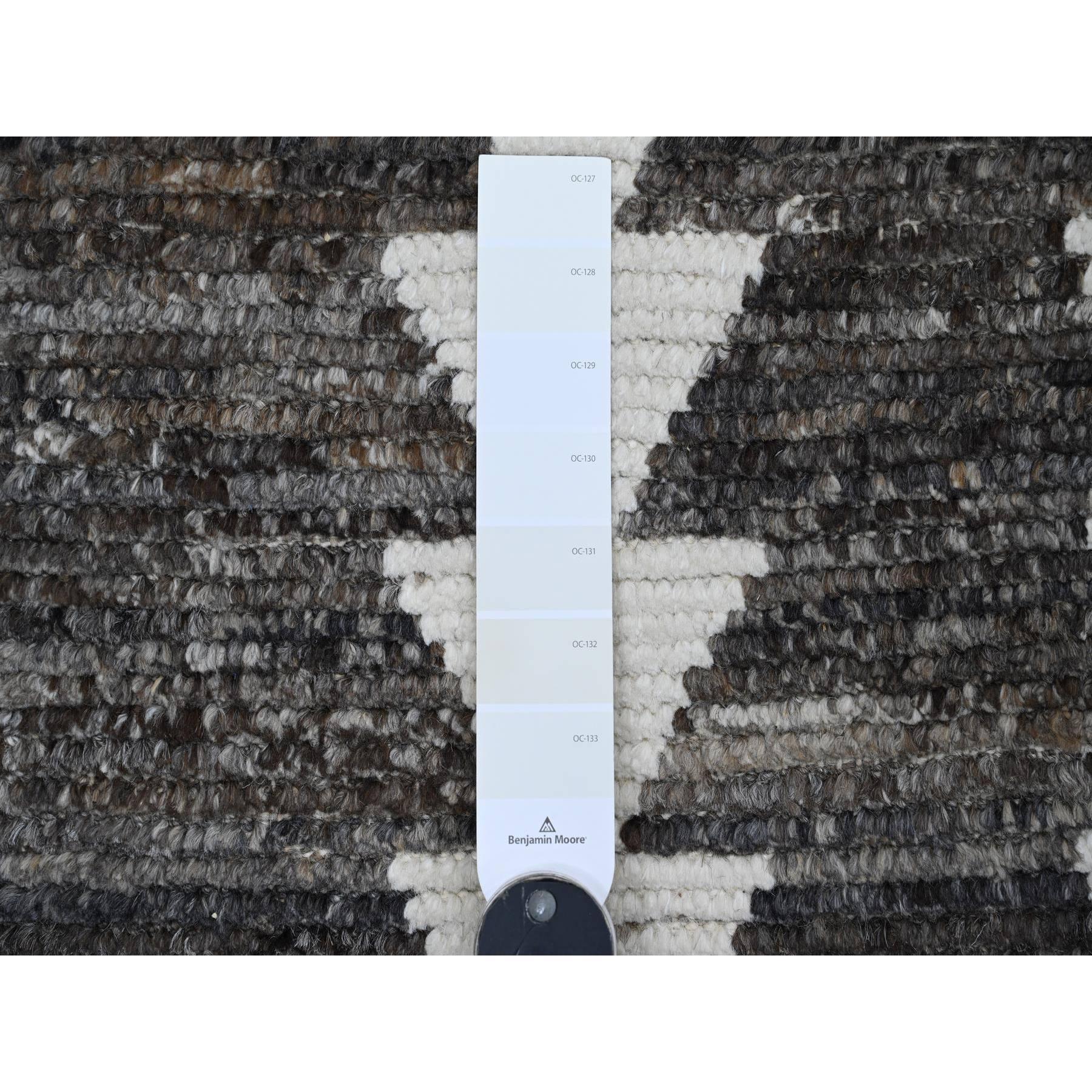 Tribal Tapis de course en laine nouée à la main 3'x16'8